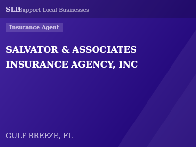 SALVATOR & ASSOCIATES INSURANCE AGENCY, INC — Insurance Agent in GULF BREEZE, FL