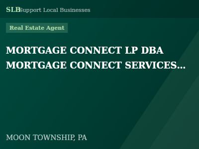 MORTGAGE CONNECT LP DBA MORTGAGE CONNECT SERVICES LP — Real Estate Agent in MOON TOWNSHIP, PA