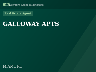 GALLOWAY APTS — Real Estate Agent in MIAMI, FL