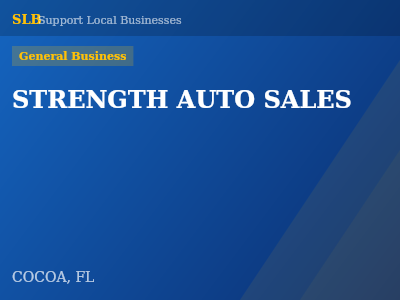 STRENGTH AUTO SALES — General Business in COCOA, FL