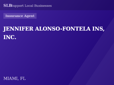 JENNIFER ALONSO-FONTELA INS, INC. — Insurance Agent in MIAMI, FL
