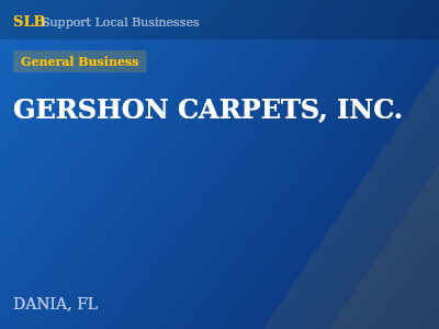 GERSHON CARPETS, INC. — General Business in DANIA, FL