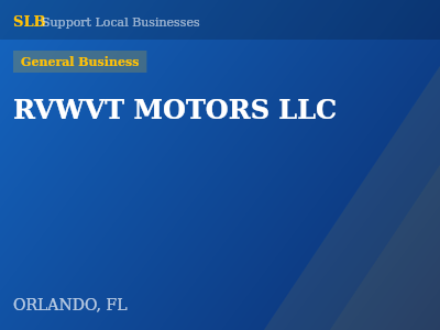 RVWVT MOTORS LLC — General Business in ORLANDO, FL