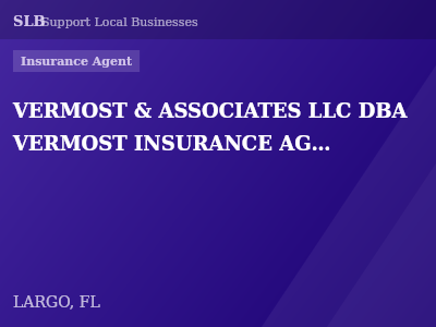 VERMOST & ASSOCIATES LLC DBA VERMOST INSURANCE AGENCY DBA PROBATE BOND PROS — Insurance Agent in LARGO, FL