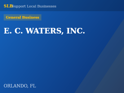 E. C. WATERS, INC. — General Business in ORLANDO, FL