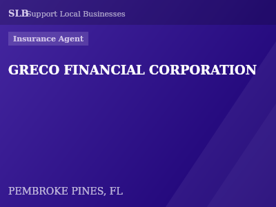 GRECO FINANCIAL CORPORATION — Insurance Agent in PEMBROKE PINES, FL