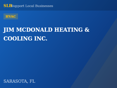 JIM MCDONALD HEATING & COOLING INC. — HVAC in SARASOTA, FL