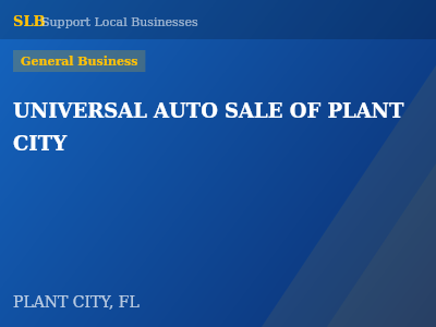 UNIVERSAL AUTO SALE OF PLANT CITY — General Business in PLANT CITY, FL