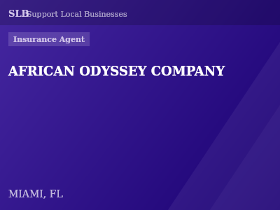 AFRICAN ODYSSEY COMPANY — Insurance Agent in MIAMI, FL