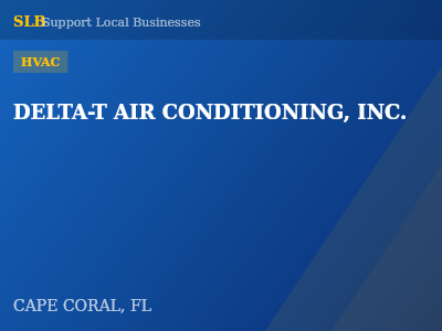 DELTA-T AIR CONDITIONING, INC. — HVAC in CAPE CORAL, FL