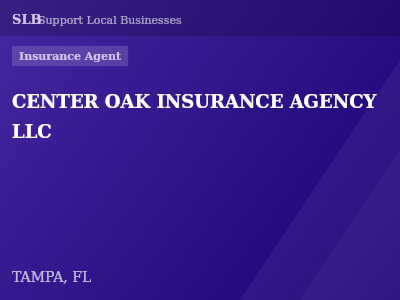 CENTER OAK INSURANCE AGENCY LLC — Insurance Agent in TAMPA, FL