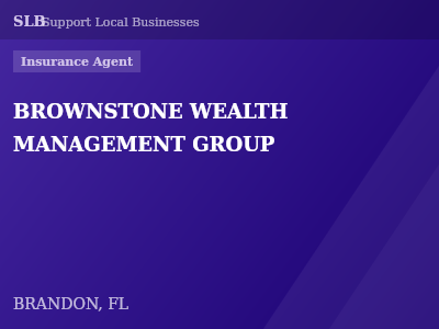 BROWNSTONE WEALTH MANAGEMENT GROUP — Insurance Agent in BRANDON, FL