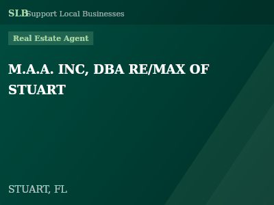 M.A.A. INC, DBA RE/MAX OF STUART — Real Estate Agent in STUART, FL