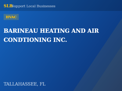 BARINEAU HEATING AND AIR CONDTIONING INC. — HVAC in TALLAHASSEE, FL