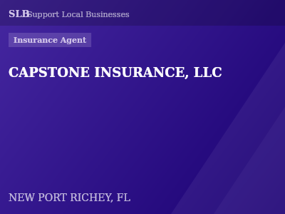 CAPSTONE INSURANCE, LLC — Insurance Agent in NEW PORT RICHEY, FL