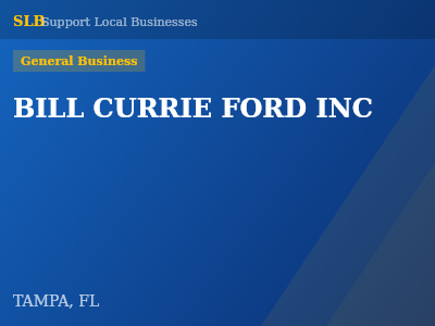 BILL CURRIE FORD INC — General Business in TAMPA, FL