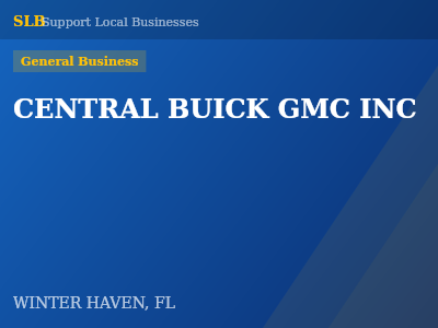 CENTRAL BUICK GMC INC — General Business in WINTER HAVEN, FL