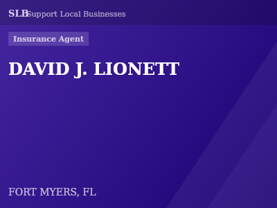 DAVID J. LIONETT — Insurance Agent in FORT MYERS, FL