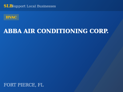 ABBA AIR CONDITIONING CORP. — HVAC in FORT PIERCE, FL