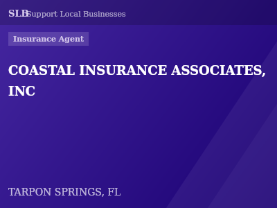 COASTAL INSURANCE ASSOCIATES, INC — Insurance Agent in TARPON SPRINGS, FL