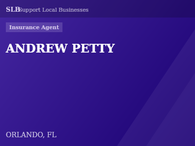ANDREW PETTY — Insurance Agent in ORLANDO, FL