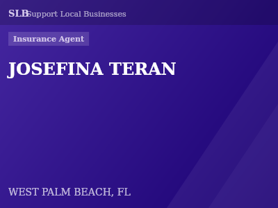 JOSEFINA TERAN — Insurance Agent in WEST PALM BEACH, FL