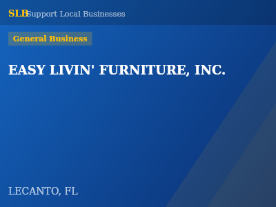 EASY LIVIN' FURNITURE, INC. — General Business in LECANTO, FL