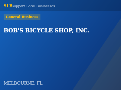 BOB'S BICYCLE SHOP, INC. — General Business in MELBOURNE, FL