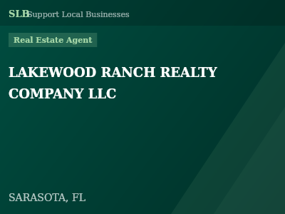 LAKEWOOD RANCH REALTY COMPANY LLC — Real Estate Agent in SARASOTA, FL