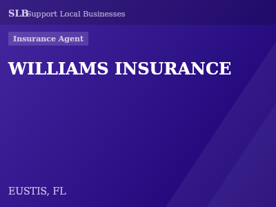 WILLIAMS INSURANCE — Insurance Agent in EUSTIS, FL