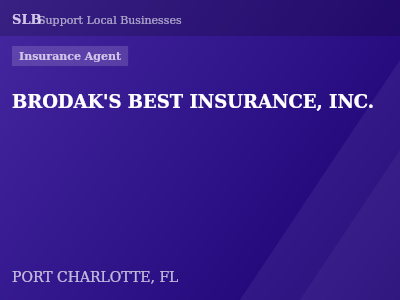 BRODAK'S BEST INSURANCE, INC. — Insurance Agent in PORT CHARLOTTE, FL