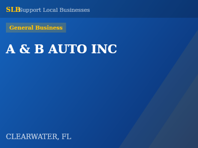 A & B AUTO INC — General Business in CLEARWATER, FL