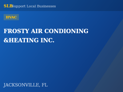 FROSTY AIR CONDIONING &HEATING INC. — HVAC in JACKSONVILLE, FL