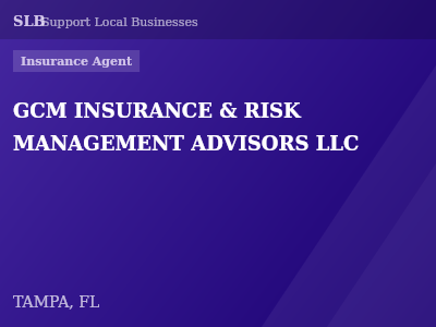 GCM INSURANCE & RISK MANAGEMENT ADVISORS LLC — Insurance Agent in TAMPA, FL