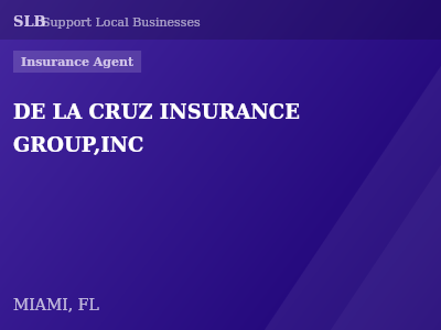 DE LA CRUZ INSURANCE GROUP,INC — Insurance Agent in MIAMI, FL