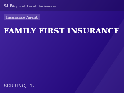 FAMILY FIRST INSURANCE — Insurance Agent in SEBRING, FL
