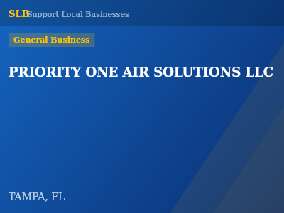PRIORITY ONE AIR SOLUTIONS LLC — General Business in TAMPA, FL