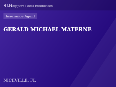 GERALD MICHAEL MATERNE — Insurance Agent in NICEVILLE, FL