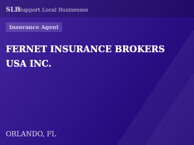 FERNET INSURANCE BROKERS USA INC. — Insurance Agent in ORLANDO, FL