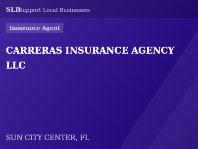 CARRERAS INSURANCE AGENCY LLC — Insurance Agent in SUN CITY CENTER, FL