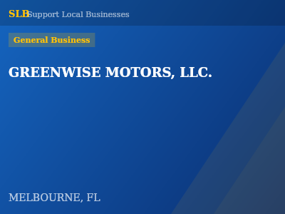 GREENWISE MOTORS, LLC. — General Business in MELBOURNE, FL