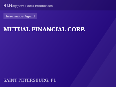 MUTUAL FINANCIAL CORP. — Insurance Agent in SAINT PETERSBURG, FL