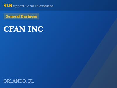CFAN INC — General Business in ORLANDO, FL