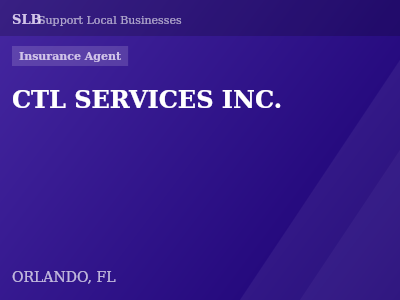 CTL SERVICES INC. — Insurance Agent in ORLANDO, FL