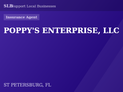 POPPY'S ENTERPRISE, LLC — Insurance Agent in ST PETERSBURG, FL