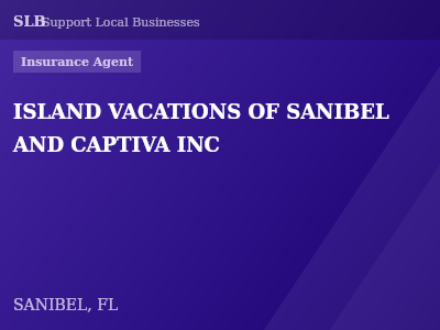 ISLAND VACATIONS OF SANIBEL AND CAPTIVA INC — Insurance Agent in SANIBEL, FL