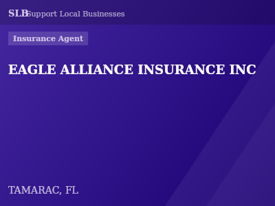 EAGLE ALLIANCE INSURANCE INC — Insurance Agent in TAMARAC, FL