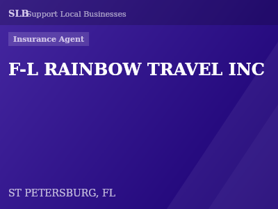 F-L RAINBOW TRAVEL INC — Insurance Agent in ST PETERSBURG, FL