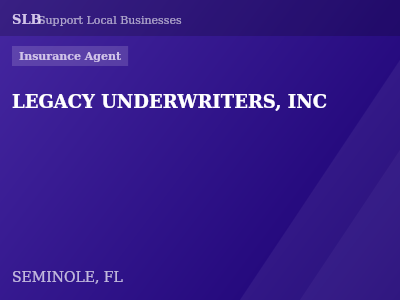 LEGACY UNDERWRITERS, INC — Insurance Agent in SEMINOLE, FL