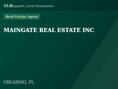 MAINGATE REAL ESTATE INC — Real Estate Agent in ORLANDO, FL